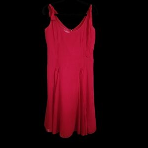 London Times Vibrant Red Sleeveless Dress #4S
